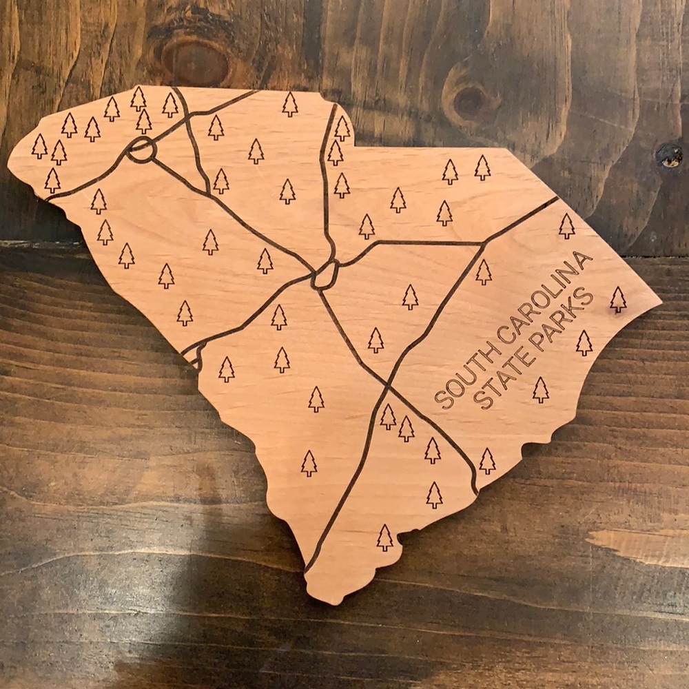 South Carolina state parks plaque decor